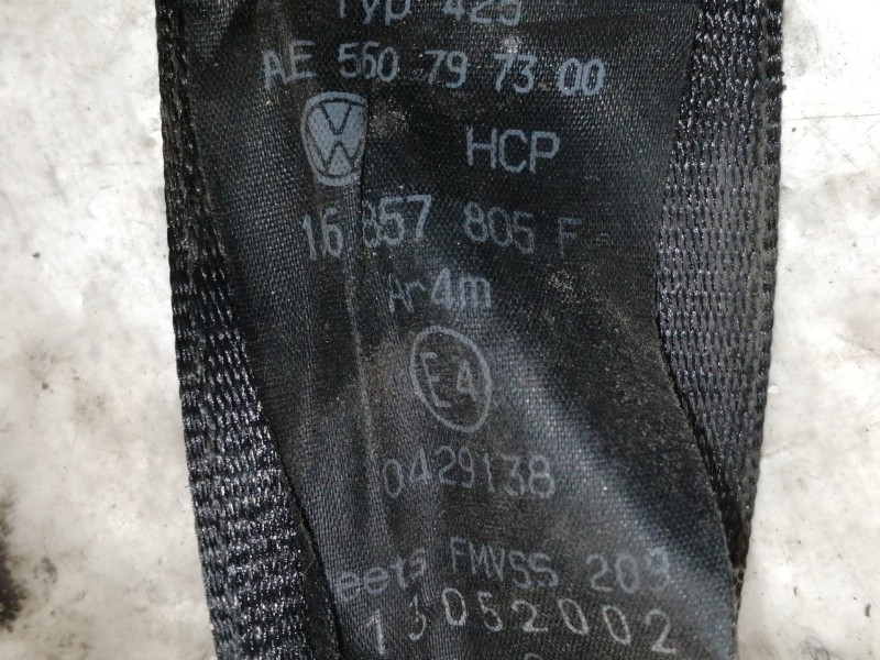 Recambio de cinturon seguridad trasero izquierdo para volkswagen golf iv berlina (1j1) advance referencia OEM IAM 1J6857805F AE5