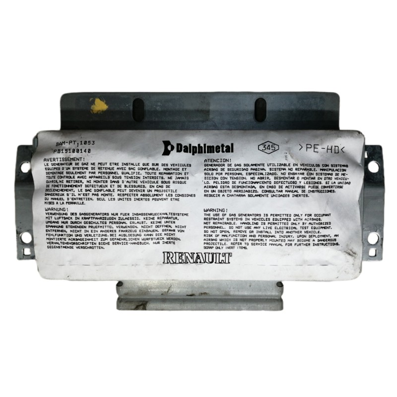 Recambio de airbag delantero derecho para renault clio iii exception referencia OEM IAM 8200303496G PB15100140 