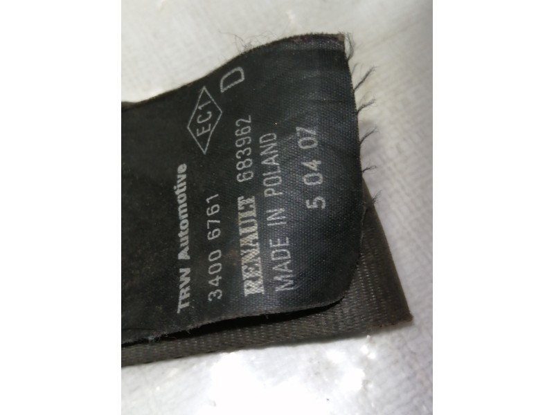 Recambio de cinturon seguridad delantero derecho para renault clio iii exception referencia OEM IAM 330560520  3 PUERTAS