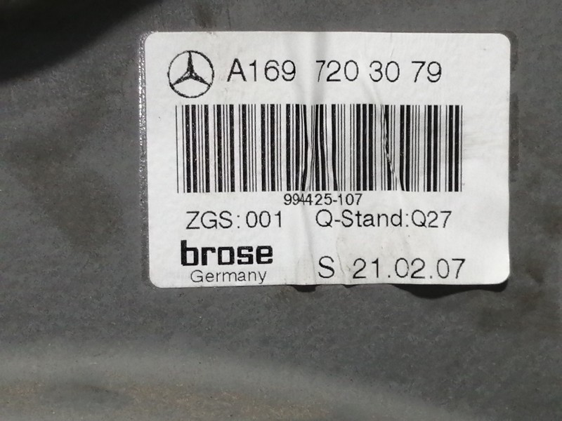 Recambio de elevalunas delantero derecho para mercedes-benz clase b (w245) 2.0 cdi cat referencia OEM IAM A1697203079  