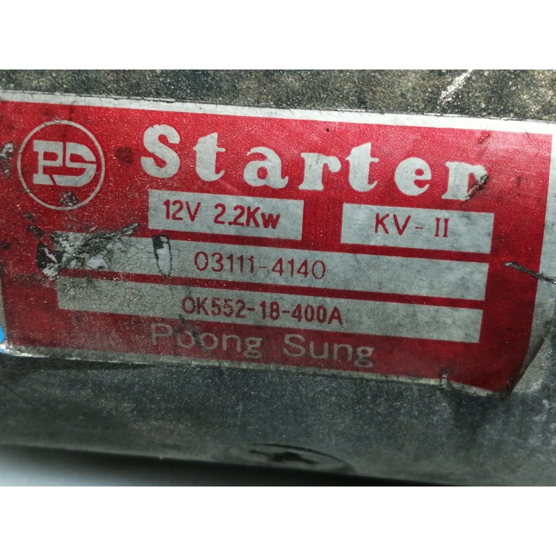 Recambio de motor arranque para kia carnival ii 2.9 crdi lx referencia OEM IAM 031114140 OK55218400A 