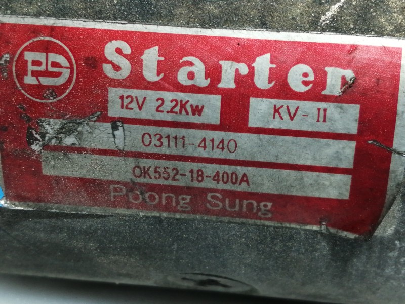 Recambio de motor arranque para kia carnival ii 2.9 crdi lx referencia OEM IAM 031114140 OK55218400A 