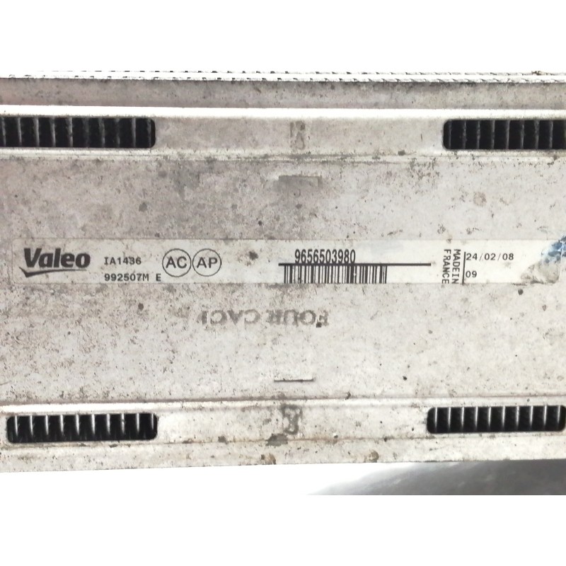 Recambio de intercooler para citroën c4 berlina collection referencia OEM IAM 9656503980  