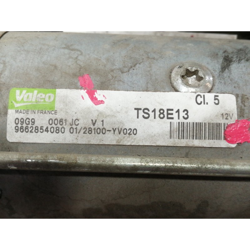 Recambio de motor arranque para citroën c3 picasso exclusive referencia OEM IAM 9662854080  