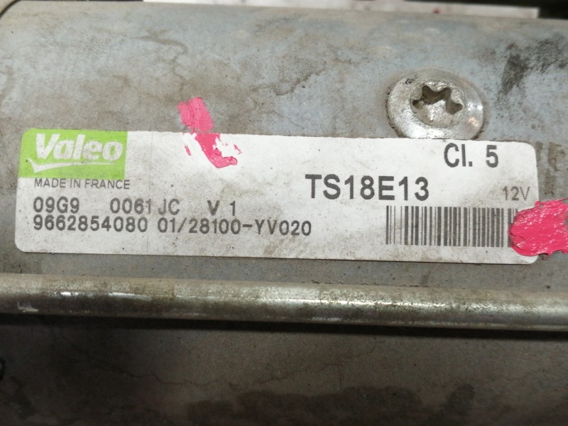 Recambio de motor arranque para citroën c3 picasso exclusive referencia OEM IAM 9662854080  