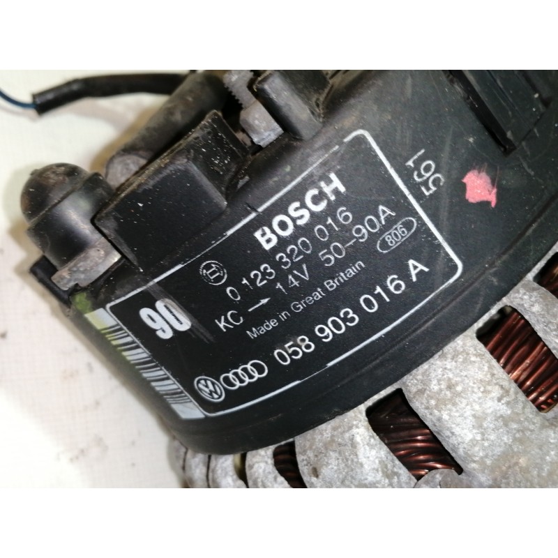 Recambio de alternador para audi a4 berlina (b5) 1.8 referencia OEM IAM 058903016A  