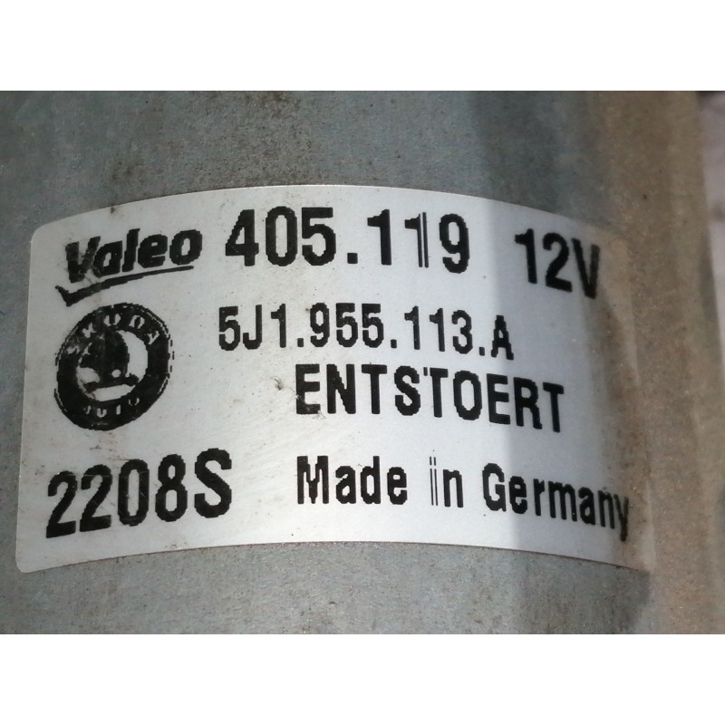 Recambio de motor limpia delantero para skoda fabia combi (5j5) style referencia OEM IAM 5J1955113A  