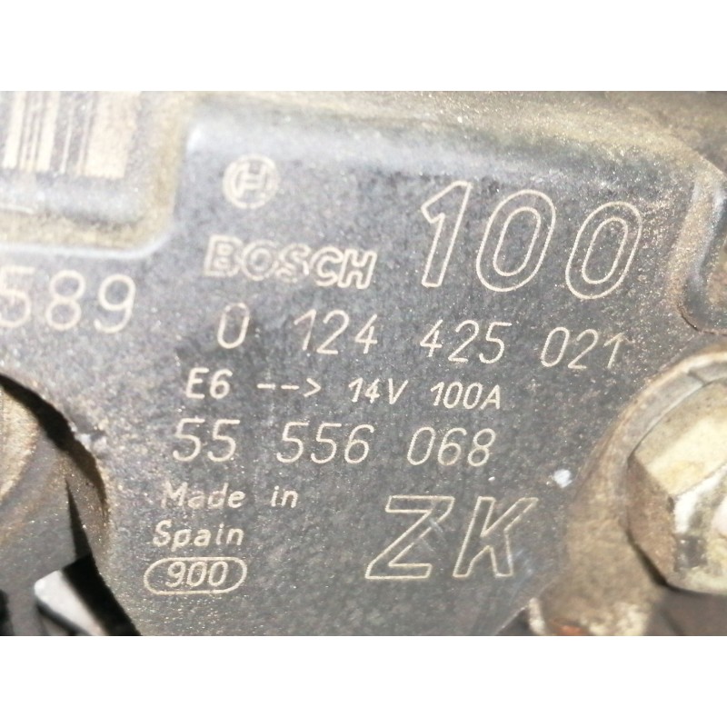 Recambio de alternador para opel corsa c silverline referencia OEM IAM 0124425021  