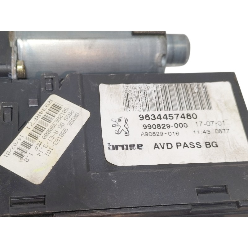 Recambio de elevalunas delantero derecho para peugeot 307 (s1) xt referencia OEM IAM 9634457480  