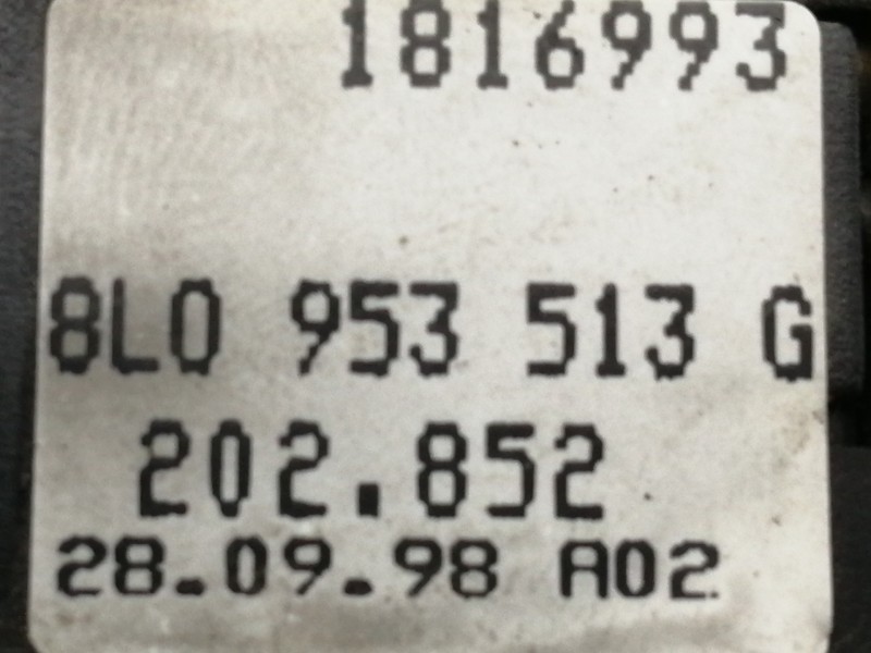 Recambio de mando intermitentes para volkswagen new beetle (9c1/1c1) 1.9 tdi referencia OEM IAM 8L0953513G  