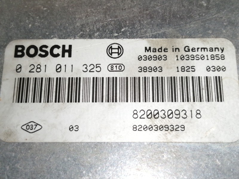 Recambio de centralita motor uce para renault espace iv (jk0) grand espace expression referencia OEM IAM 0281011325  