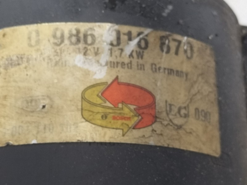 Recambio de motor arranque para fiat fiorino enero (255) panorama referencia OEM IAM 0986016870  