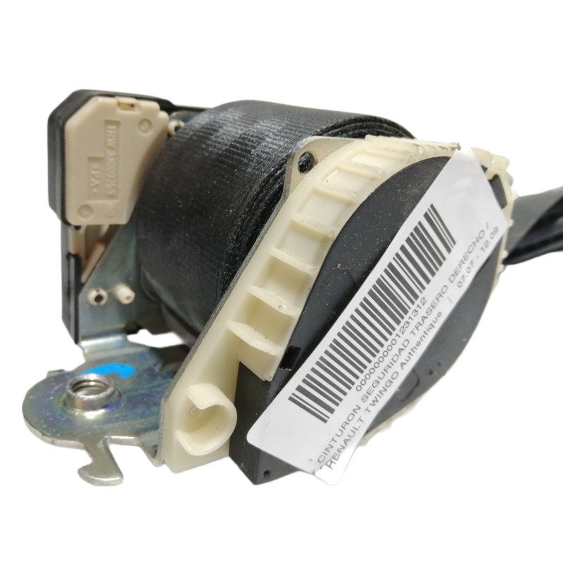 Recambio de cinturon seguridad trasero derecho para renault twingo authentique referencia OEM IAM 33059466 532101 