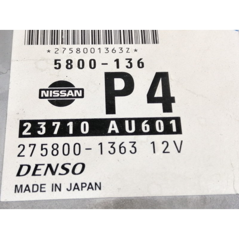 Recambio de centralita motor uce para nissan primera berlina (p12) acenta referencia OEM IAM 5800136 23710AU601 2758001363