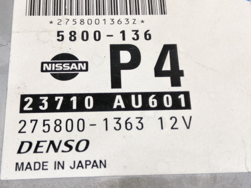 Recambio de centralita motor uce para nissan primera berlina (p12) acenta referencia OEM IAM 5800136 23710AU601 2758001363