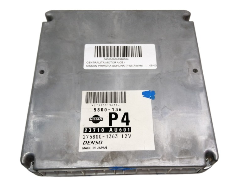 Recambio de centralita motor uce para nissan primera berlina (p12) acenta referencia OEM IAM 5800136 23710AU601 2758001363
