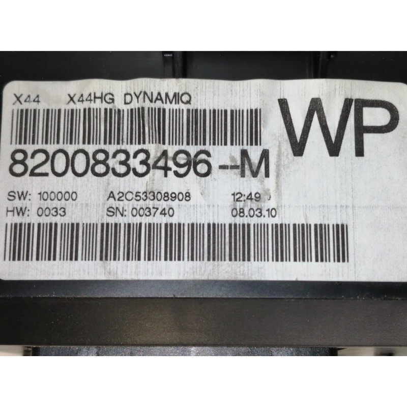 Recambio de cuadro instrumentos para renault twingo authentique referencia OEM IAM 280345731R 8200833496M / 2811994952 A2C533089