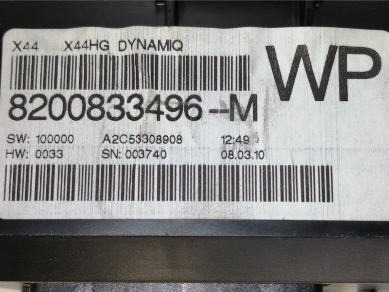 Recambio de cuadro instrumentos para renault twingo authentique referencia OEM IAM 280345731R 8200833496M / 2811994952 A2C533089