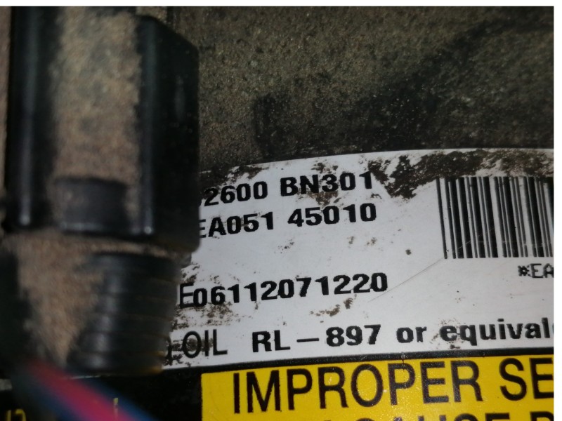 Recambio de compresor aire acondicionado para nissan primera berlina (p12) acenta referencia OEM IAM 92600BN301  