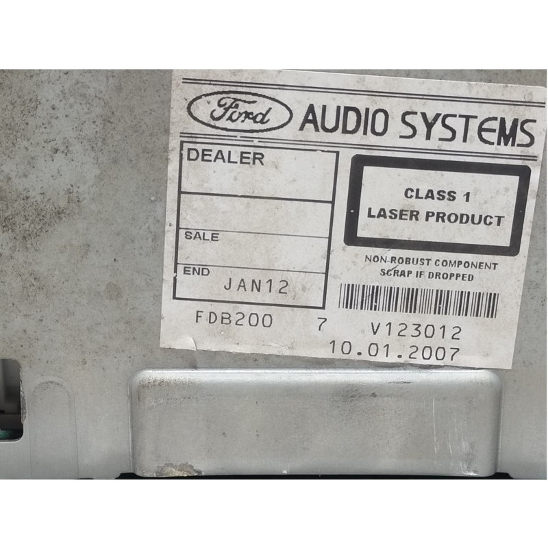 Recambio de sistema audio / radio cd para ford fiesta (cbk) ambiente referencia OEM IAM 10R023539  