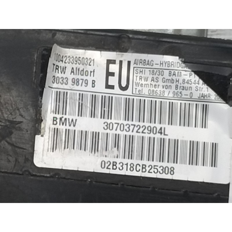 Recambio de airbag lateral delantero izquierdo para bmw serie 3 berlina (e46) 320d referencia OEM IAM 30339879B  