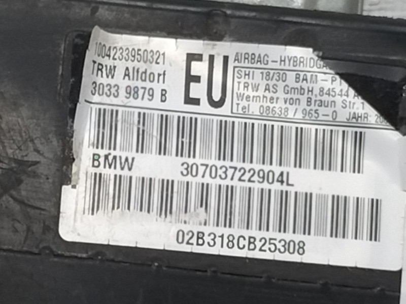 Recambio de airbag lateral delantero izquierdo para bmw serie 3 berlina (e46) 320d referencia OEM IAM 30339879B  