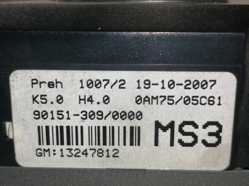 Recambio de mando calefaccion / aire acondicionado para opel zafira b cosmo referencia OEM IAM 13247812 0AM7505C61 901513090000