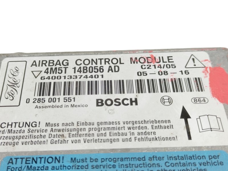 Recambio de centralita airbag para ford focus c-max (cap) ghia (d) referencia OEM IAM 4M5T14B056AD  