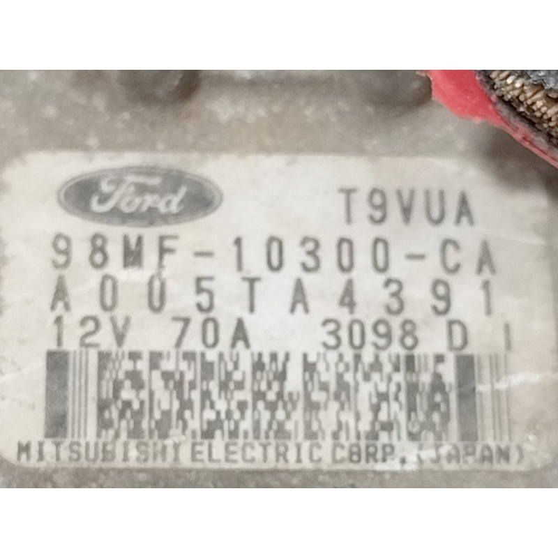 Recambio de alternador para ford fiesta berlina ghia referencia OEM IAM 98MF10300CA  