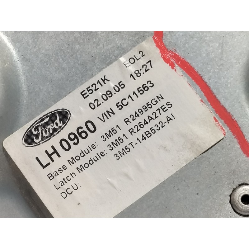 Recambio de elevalunas trasero izquierdo para ford focus c-max (cap) ghia (d) referencia OEM IAM 3M51R24995GN  