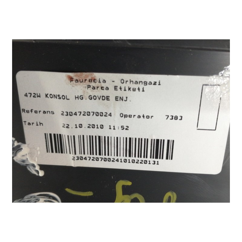 Recambio de apoyabrazos central para toyota auris active referencia OEM IAM 230472070024  