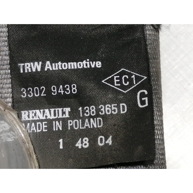 Recambio de cinturon seguridad delantero izquierdo para renault modus confort dynamique referencia OEM IAM 33029438 33036029G 13