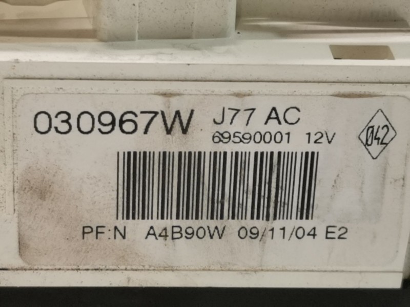 Recambio de mando calefaccion / aire acondicionado para renault modus confort dynamique referencia OEM IAM 030967W J77AC 6959000