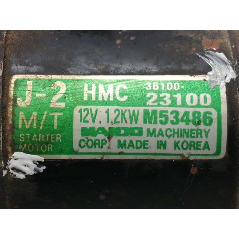 Recambio de motor arranque para hyundai coupe (j2) 1.6 16v cat referencia OEM IAM 3610023100  