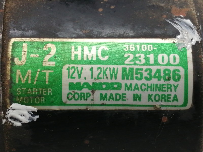 Recambio de motor arranque para hyundai coupe (j2) 1.6 16v cat referencia OEM IAM 3610023100  