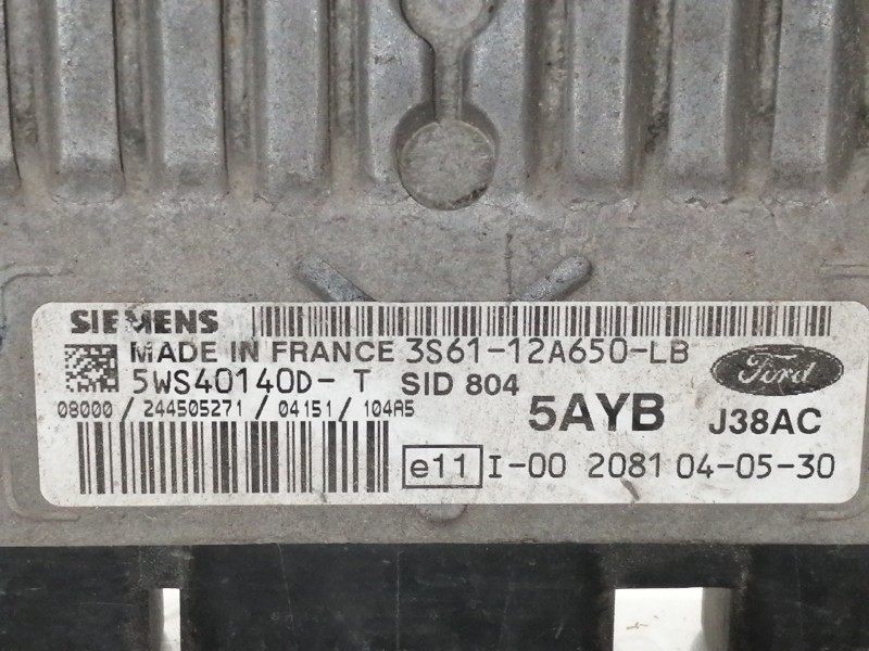 Recambio de centralita motor uce para ford fusion (cbk) ambiente referencia OEM IAM J38AC  