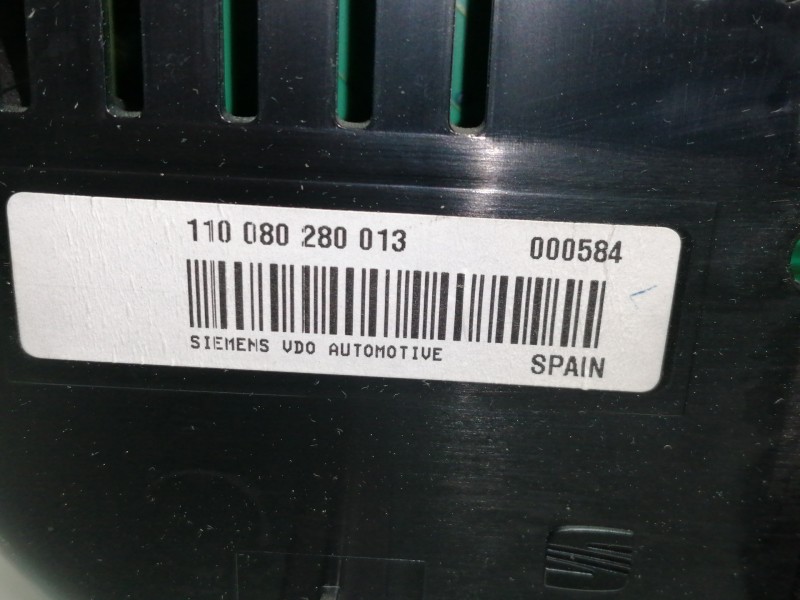 Recambio de cuadro instrumentos para seat altea (5p1) stylance / style referencia OEM IAM 110080280013  