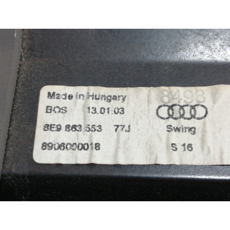 Recambio de bandeja trasera para audi a4 avant (8e) 2.5 tdi (120kw) referencia OEM IAM 8E9863553  