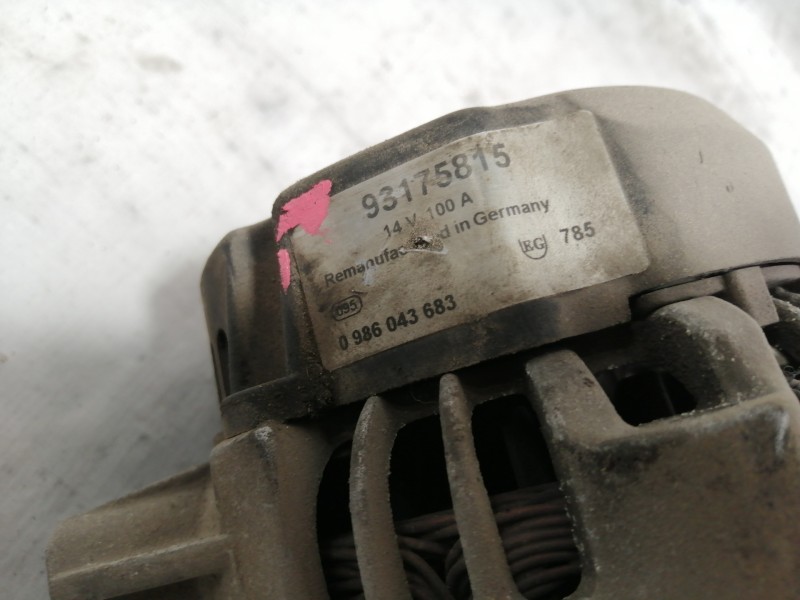 Recambio de alternador para opel astra f berlina básico referencia OEM IAM 93175815 0986043683 