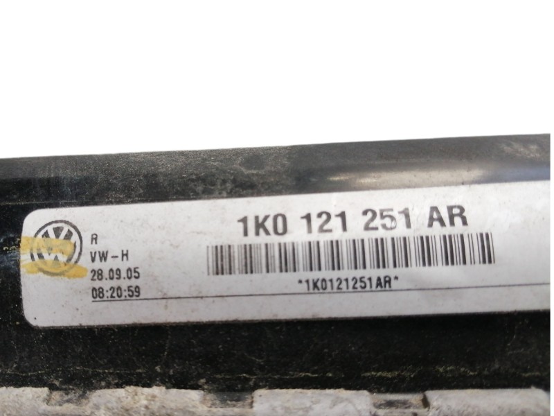 Recambio de radiador agua para seat altea (5p1) stylance / style referencia OEM IAM 1K0121251AR  