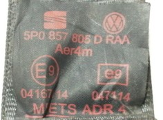 Recambio de cinturon seguridad trasero derecho para seat altea xl (5p5) freetrack 4x4 referencia OEM IAM 5P0857805D   2