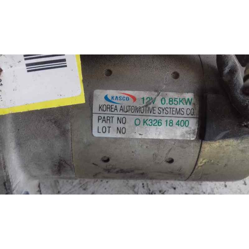 Recambio de motor arranque para kia shuma ii 1.6 sound 4 berlina referencia OEM IAM  OK32618400 
