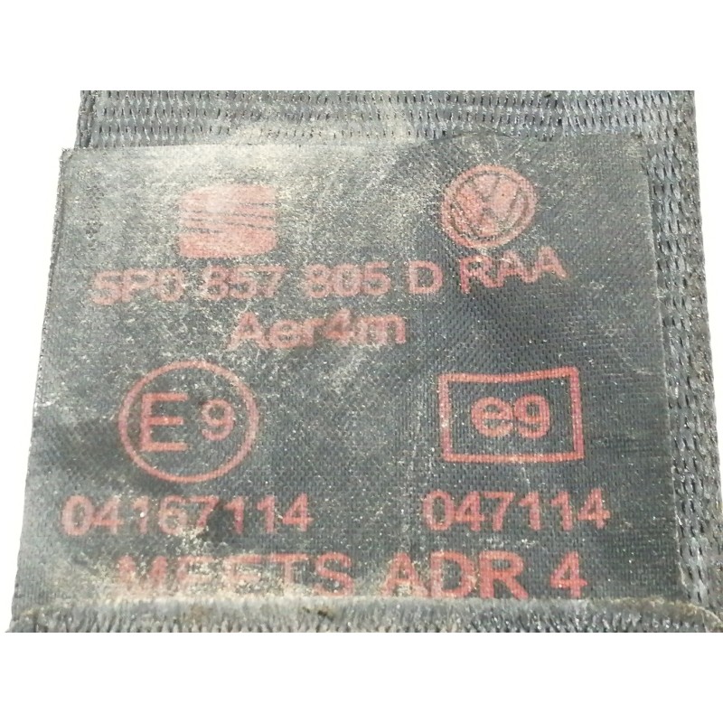 Recambio de cinturon seguridad trasero izquierdo para seat altea xl (5p5) freetrack 4x4 referencia OEM IAM 5P0857805D 6061672 