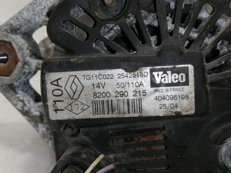 Recambio de alternador para renault megane ii familiar authentique confort referencia OEM IAM 8200290215  