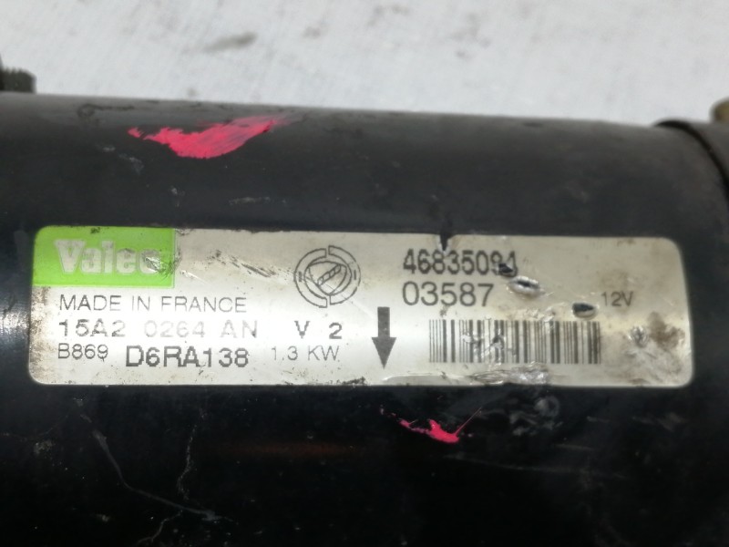 Recambio de motor arranque para fiat stilo (192) 1.6 16v referencia OEM IAM 46835094  