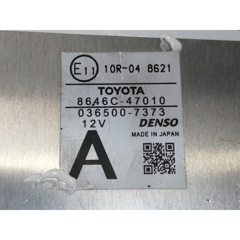 Recambio de modulo electronico para toyota prius (zvw50) basis referencia OEM IAM 8646C47010  