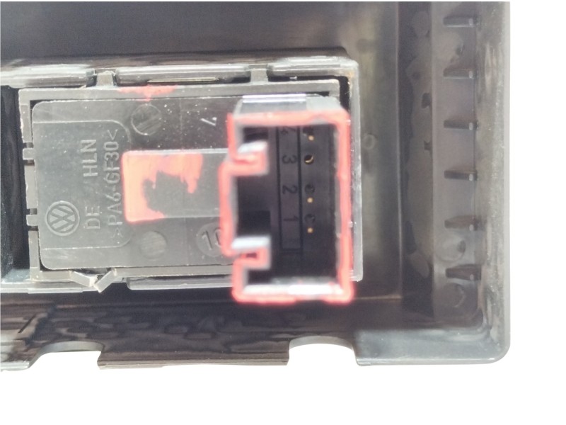 Recambio de mando elevalunas delantero derecho para volkswagen golf vi (5k1) rabbit bluemotion referencia OEM IAM 7L6959855B  