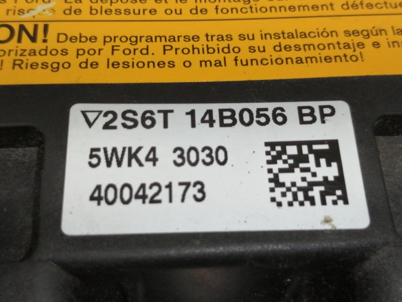Recambio de centralita airbag para ford fusion (cbk) ambiente referencia OEM IAM 2S6T14B056  