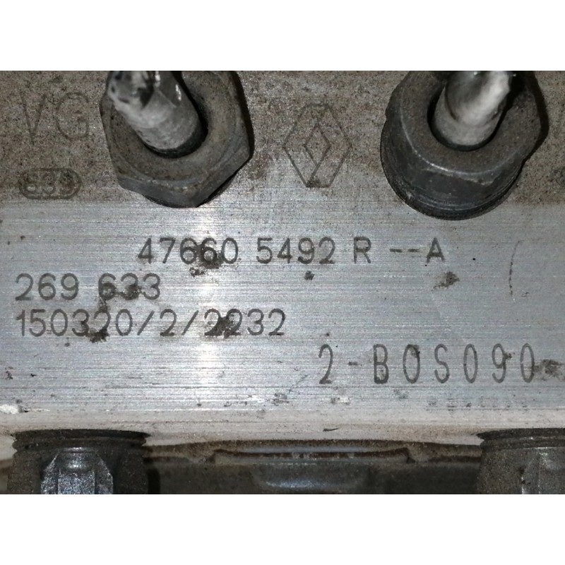 Recambio de abs para renault captur 0.9 tce referencia OEM IAM 476605492RA 269633 
