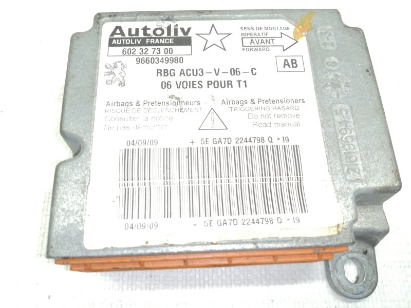 Recambio de centralita airbag para peugeot 206+ básico referencia OEM IAM 9660349980  